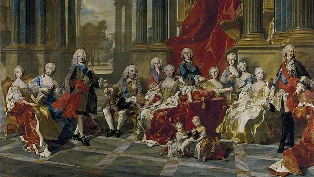 Cuadro familiar de Felipe V e Isabel de Farnesio