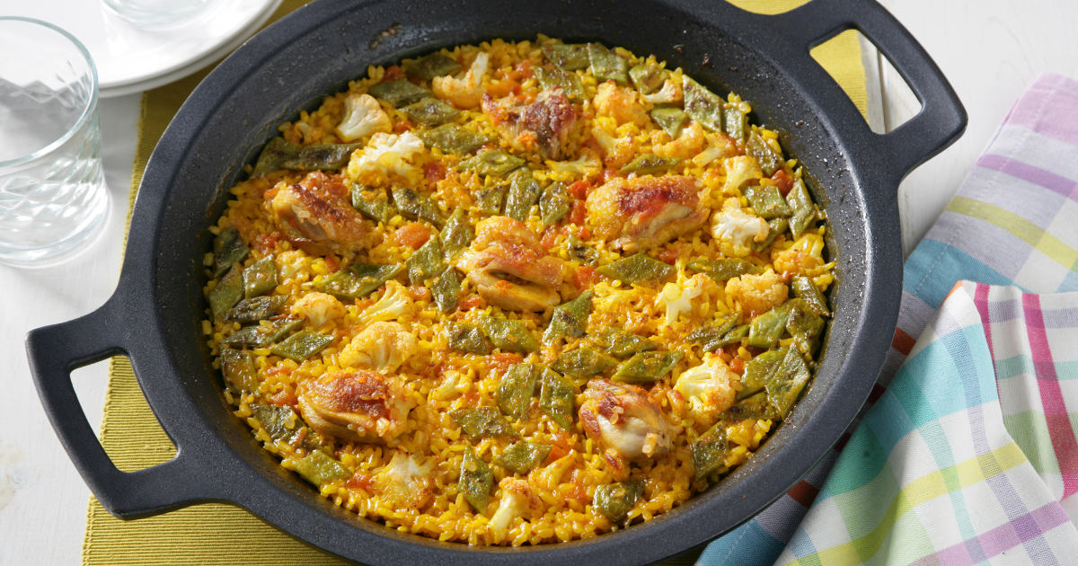 Receta de paella con arroz Brillante Sabroz para este verano