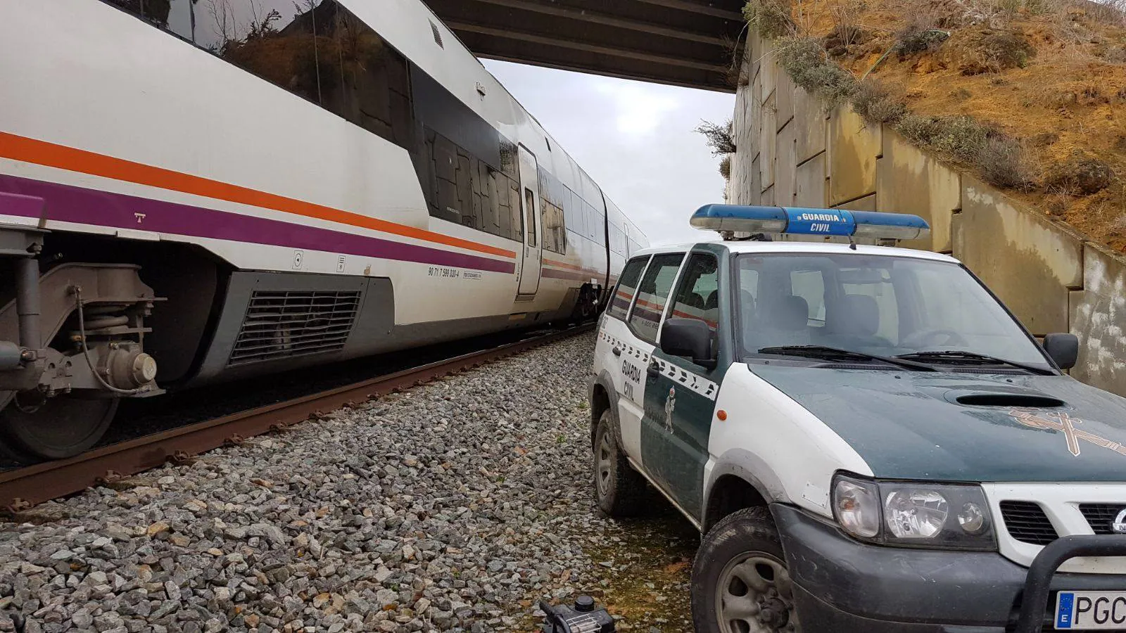 Accidente de tren: Adif reabrió el tramo de vía al tráfico una hora antes