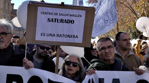 Manifestación por las calles de Sevilla