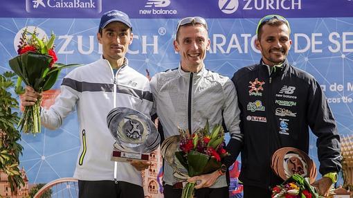 El podium del Campeonato de España de Maratón