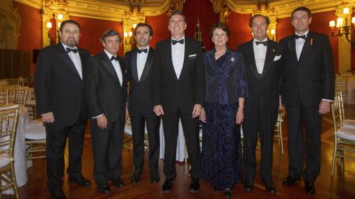 Miembros del cuerpo consular de Sevilla