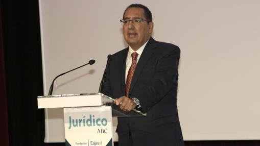 El presidente de la Fundación Cajasol, Antonio Pulido, en su discurso