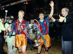 El Bar�a entra en el selecto �club del tres�