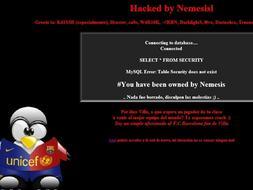 Un hacker viste de azulgrana la web de Villa y le pide que fiche por el Bar�a