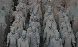 Hab�a guerreros adolescentes en el ej�rcito de terracota