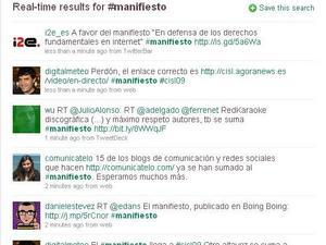 Masivo apoyo en la Red al manifiesto contra la ley del Gobierno