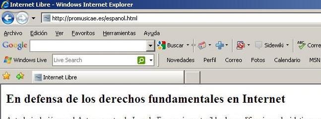 «Hackean» la web de la asociación de productores musicales Promusicae