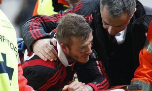 Beckham se rompe el tend�n de Aquiles y no estar� en Sud�frica