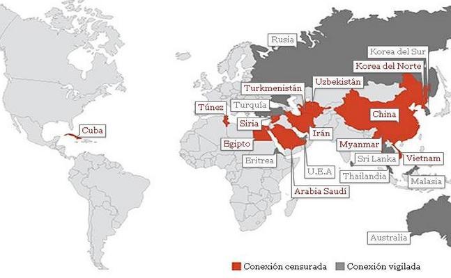 El mapa de los enemigos de internet