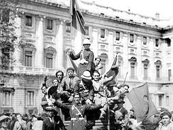 La proclamaci�n de la II Rep�blica