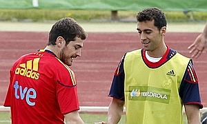 Iker Casillas y �lvaro Arbeloa