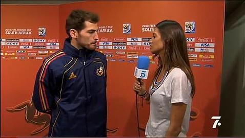 Sara Carbonero entrevista a Casillas