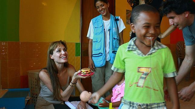 Angelina Jolie, solidaria en Ecuador