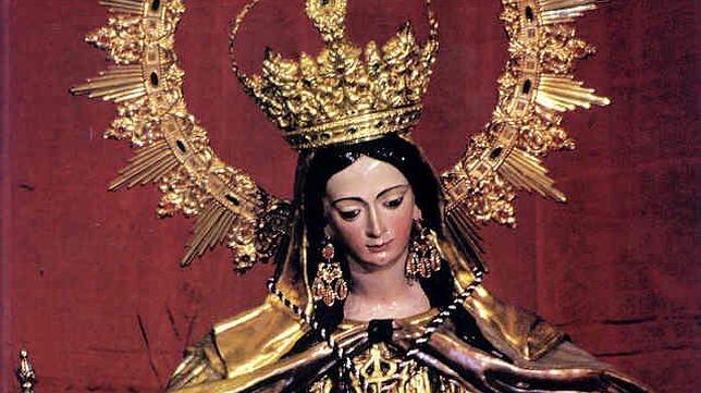 Virgen con los zarcillos