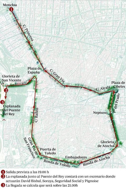 Así será el recorrido triunfal por Madrid Así será el recorrido triunfal por Madrid