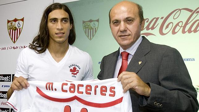 Presentaci�n del jugador Mart�n C�ceres