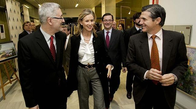 Antonio vila y Cristina Garmendia, hoy en el Foro Antares