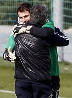 Casillas pide «prudencia» ante el Lyon Casillas pide «prudencia» ante el Lyon