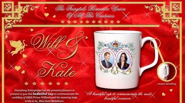 Kate Middleton «se casa» con el Príncipe Harry en los «souvenirs» de la boda Kate Middleton «se casa» con el Príncipe Harry en los «souvenirs» de la boda