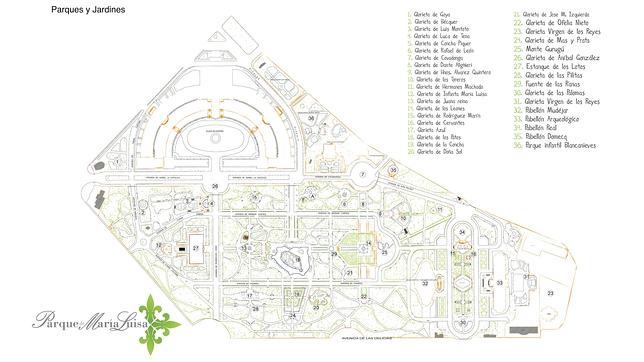 Mapa del parque. 