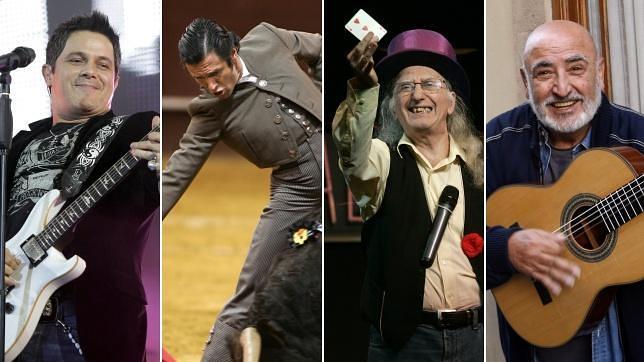 Alejandro Sanz, Peret y el torero Joselito, Medallas de Oro al Mérito en las Bellas Artes Alejandro Sanz, Peret y el torero Joselito, Medallas de Oro al Mérito en las Bellas Artes