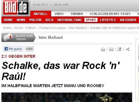 El «Rock 'n' Raúl» del Schalke El «Rock 'n' Raúl» del Schalke