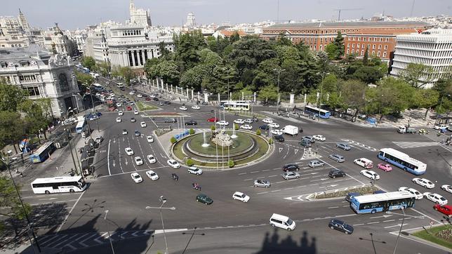 El entorno de Cibeles preparado para una victoria del Real Madrid El entorno de Cibeles preparado para una victoria del Real Madrid