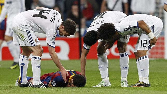 El Madrid acusa a Busquets de teatrero y de llamar «mono» a Marcelo El Madrid acusa a Busquets de teatrero y de llamar «mono» a Marcelo