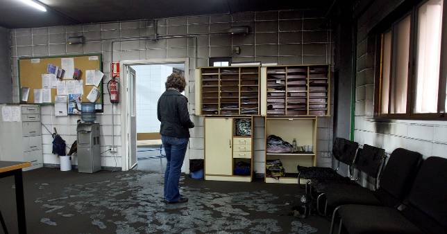 Una sala del instituto Fidiana sufre un incendio provocado