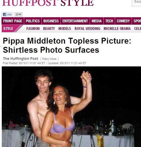 La imagen m�s comprometida de Pippa Middleton: de fiesta y en sujetador