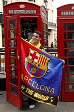 La marea culé en Londres avanza hacia Wembley La marea culé en Londres avanza hacia Wembley