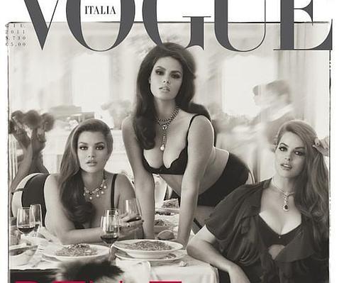 Curvas de portada en «Vogue Italia» Curvas de portada en «Vogue Italia»