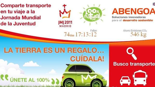 Compartir coche para ver al Papa y reducir emisiones de CO2