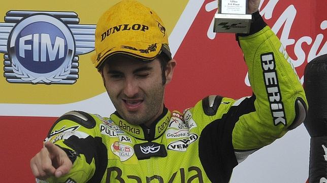 Héctor Faubel consigue el único podio español Héctor Faubel consigue el único podio español