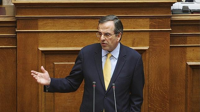 El líder de la oposición griega reitera que votará en contra del plan de ajuste El líder de la oposición griega reitera que votará en contra del plan de ajuste