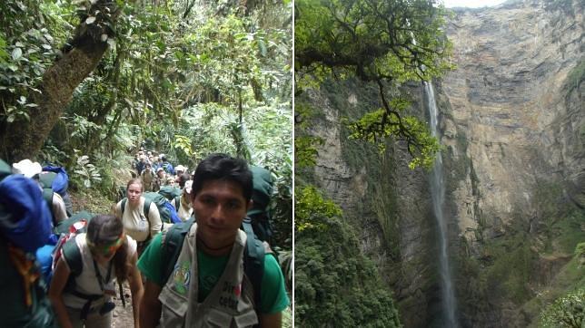 Diez horas de tortura para tocar el cielo en Gocta Diez horas de tortura para tocar el cielo en Gocta