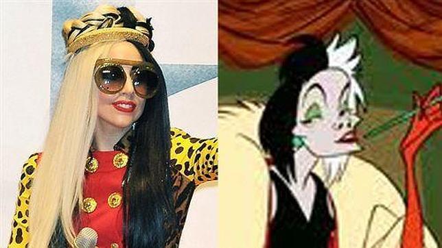 Imagen de Lady Gaga y su comparaci�n con la mala de �101 D�lmatas�