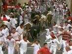 En directo: R�pido y limpio primer encierro de los sanfermines 2011