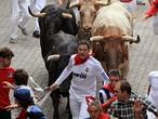 En directo: R�pido y limpio primer encierro de los sanfermines 2011