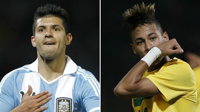 Agero y Neymar, cara y cruz