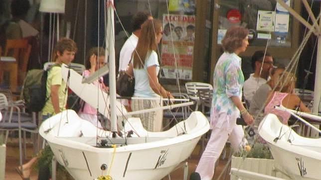 La Reina y Do�a Elena, en Palma