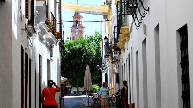 Vista de una de las calles del rico casco hist�rico de Carmona