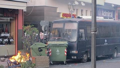 Incendio en el fútbol griego Incendio en el fútbol griego