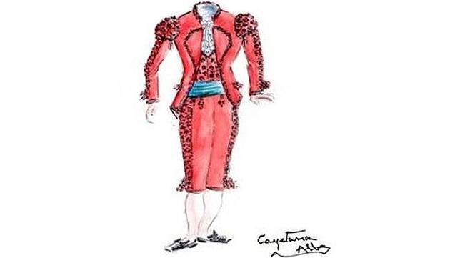 La duquesa de Alba dise�a el traje de Cayetano Rivera para la goyesca de Ronda 