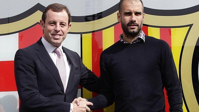 Rosell: �Guardiola es la esencia del Bar�a�