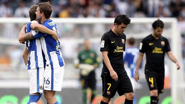 Apagón del Barça en Anoeta Apagón del Barça en Anoeta