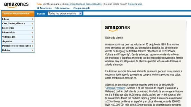 Amazon adelanta su desembarco en Espa�a