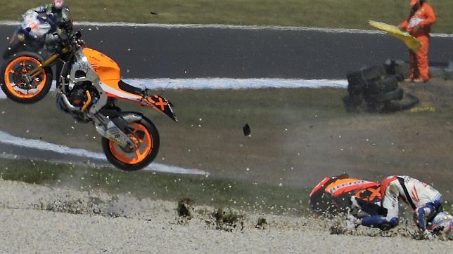 M�rquez volaba tras la bandera a cuadros 