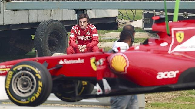 Alonso, satisfecho con su Ferrari a pesar de la aver�a en los entrenamientos